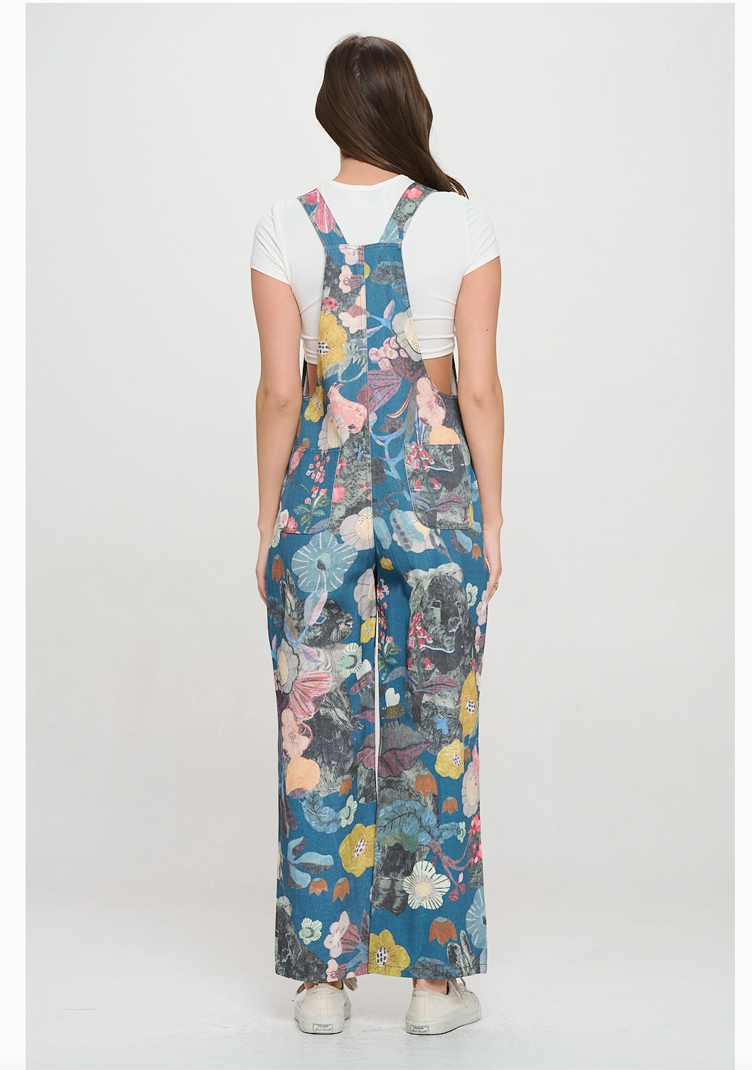 floral overalls
