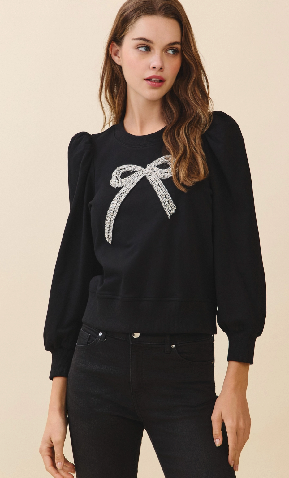 Bow Detailed Sweat shirt