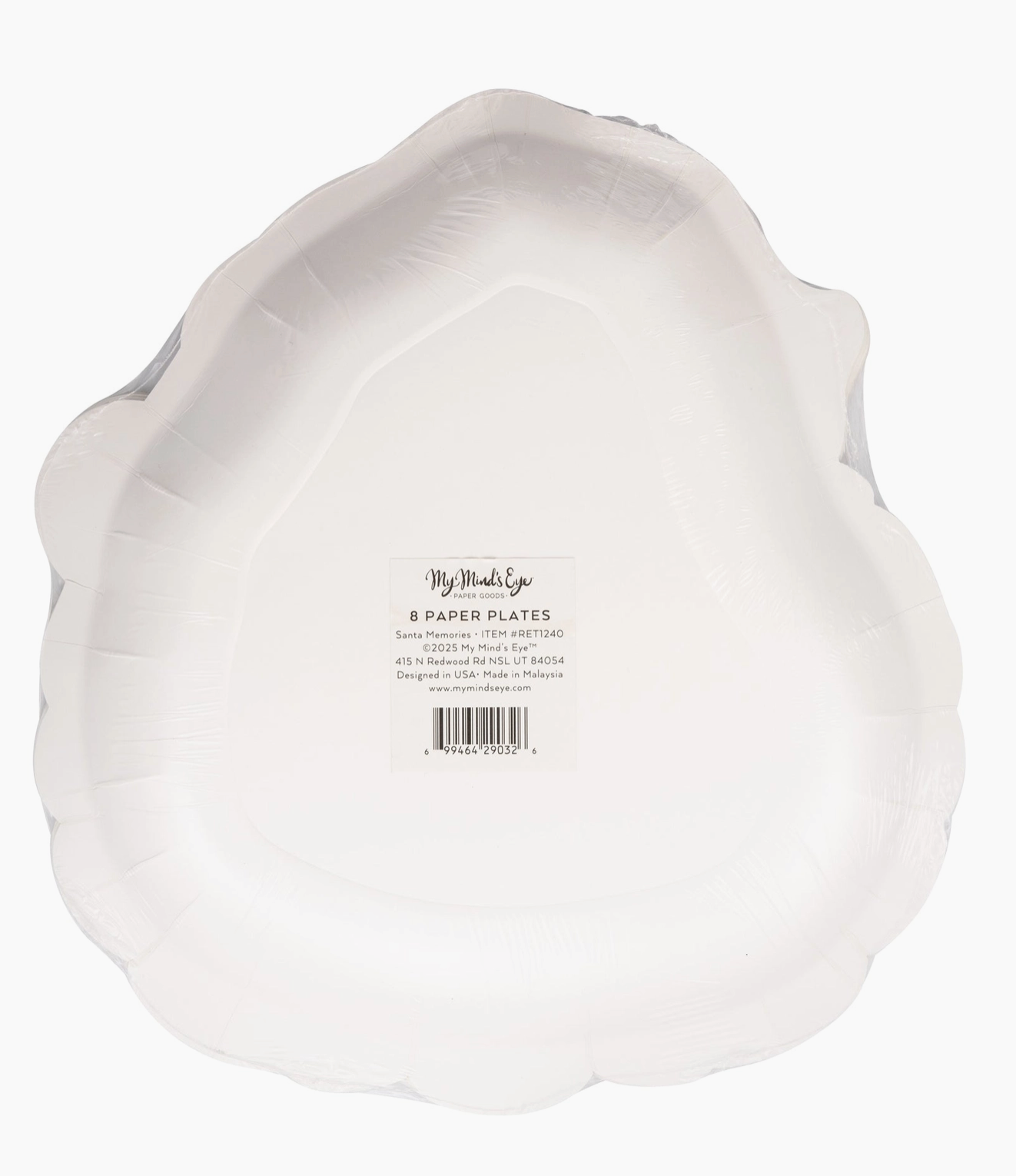 Retro Santa Paper plate