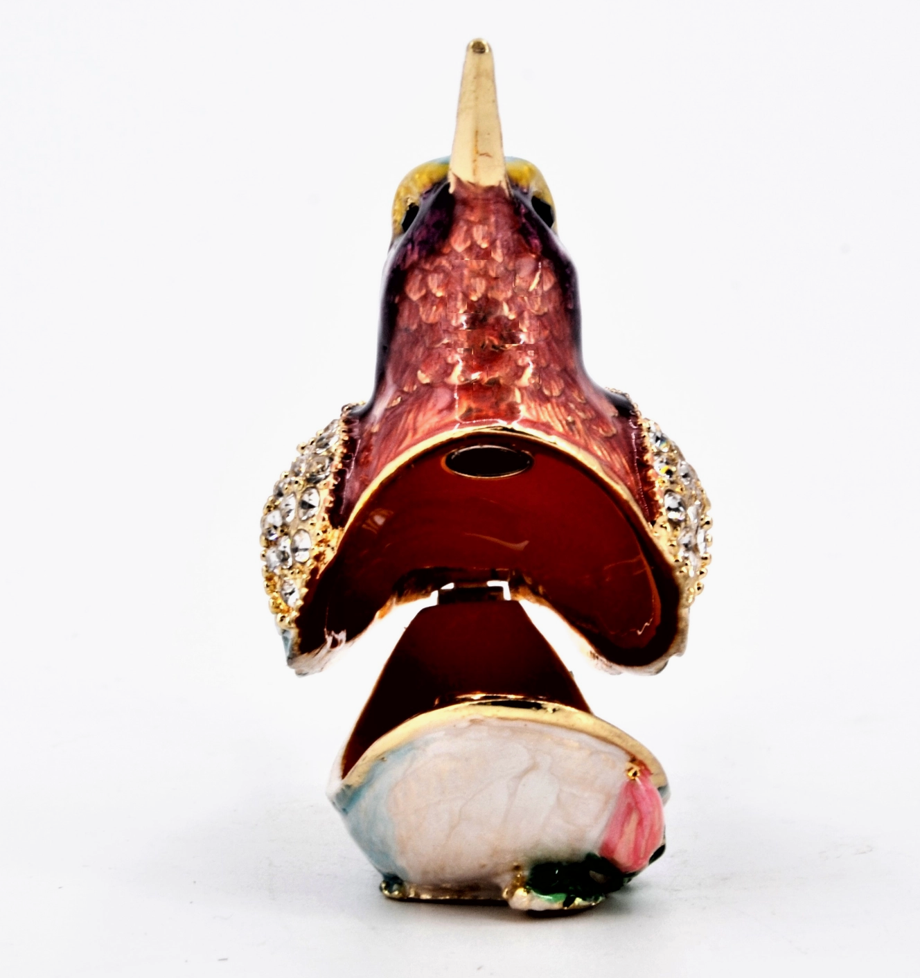 Bejeweled Hummingbird Trinket Box