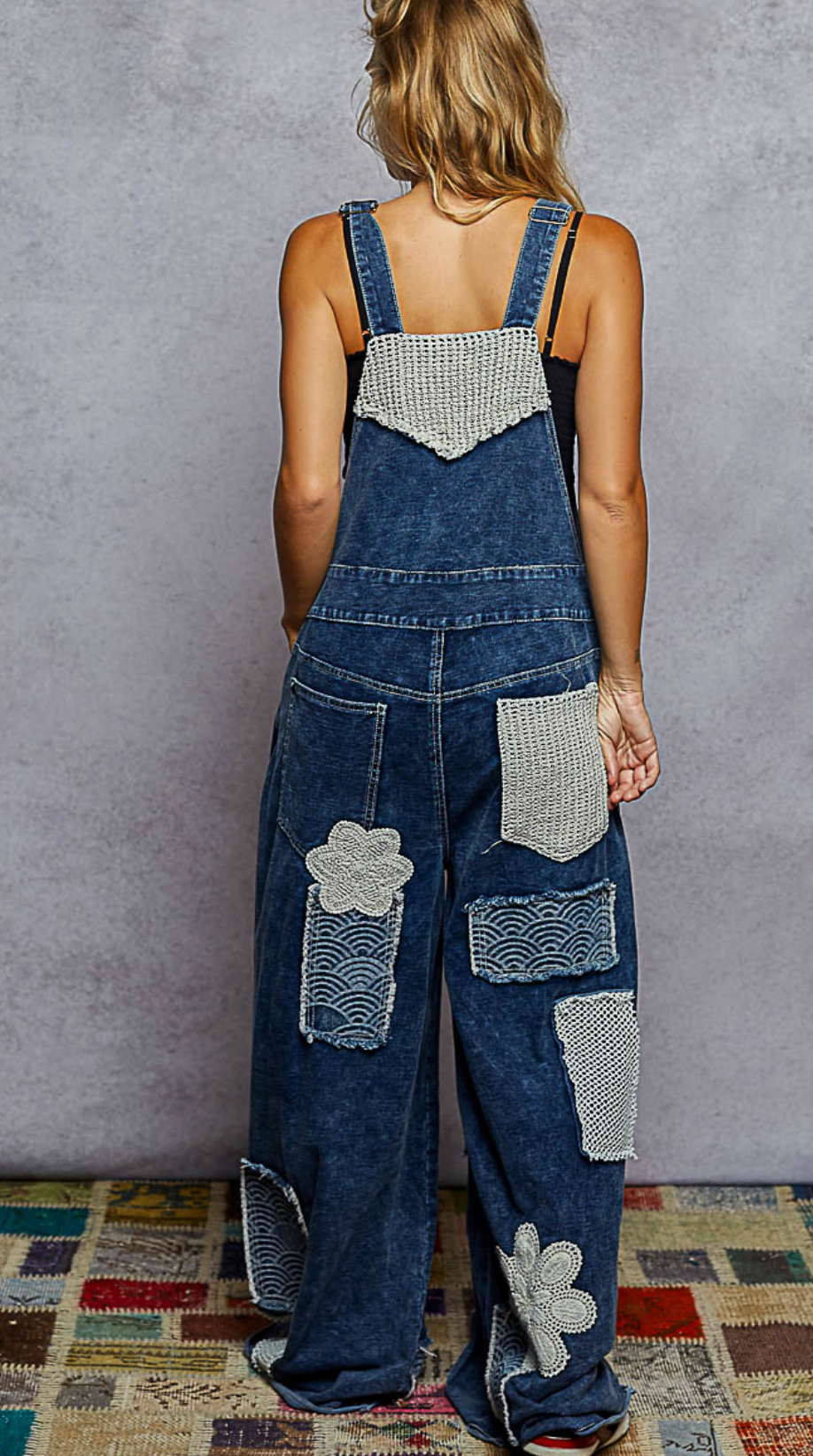 Crochet Patch Overalls