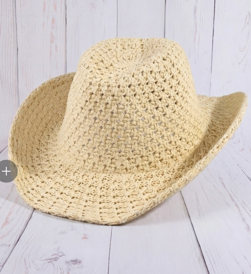 Crochet cowboy hat