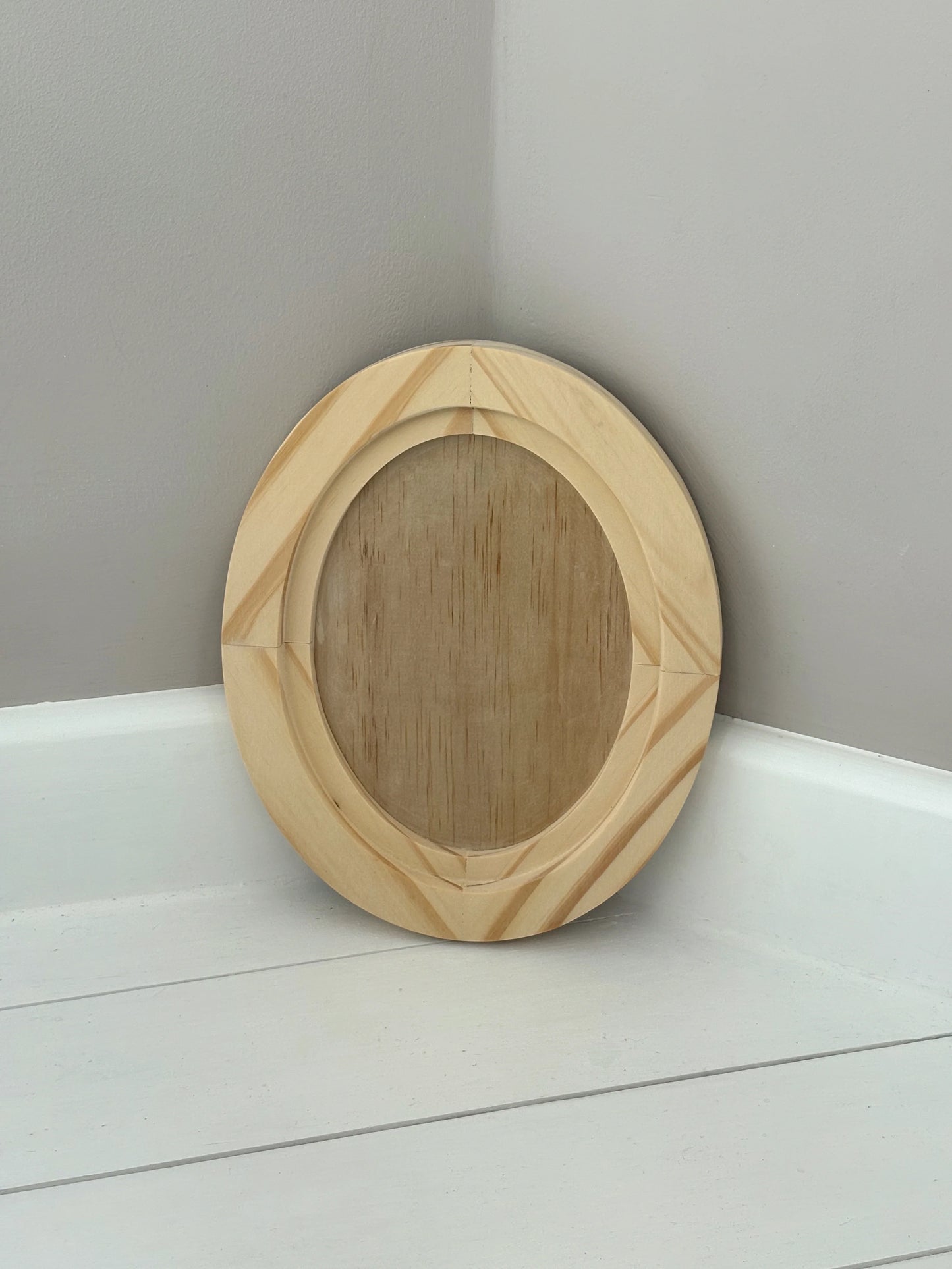 IOD OVAL WOOD GALLERY BLANK 8.5X10.6