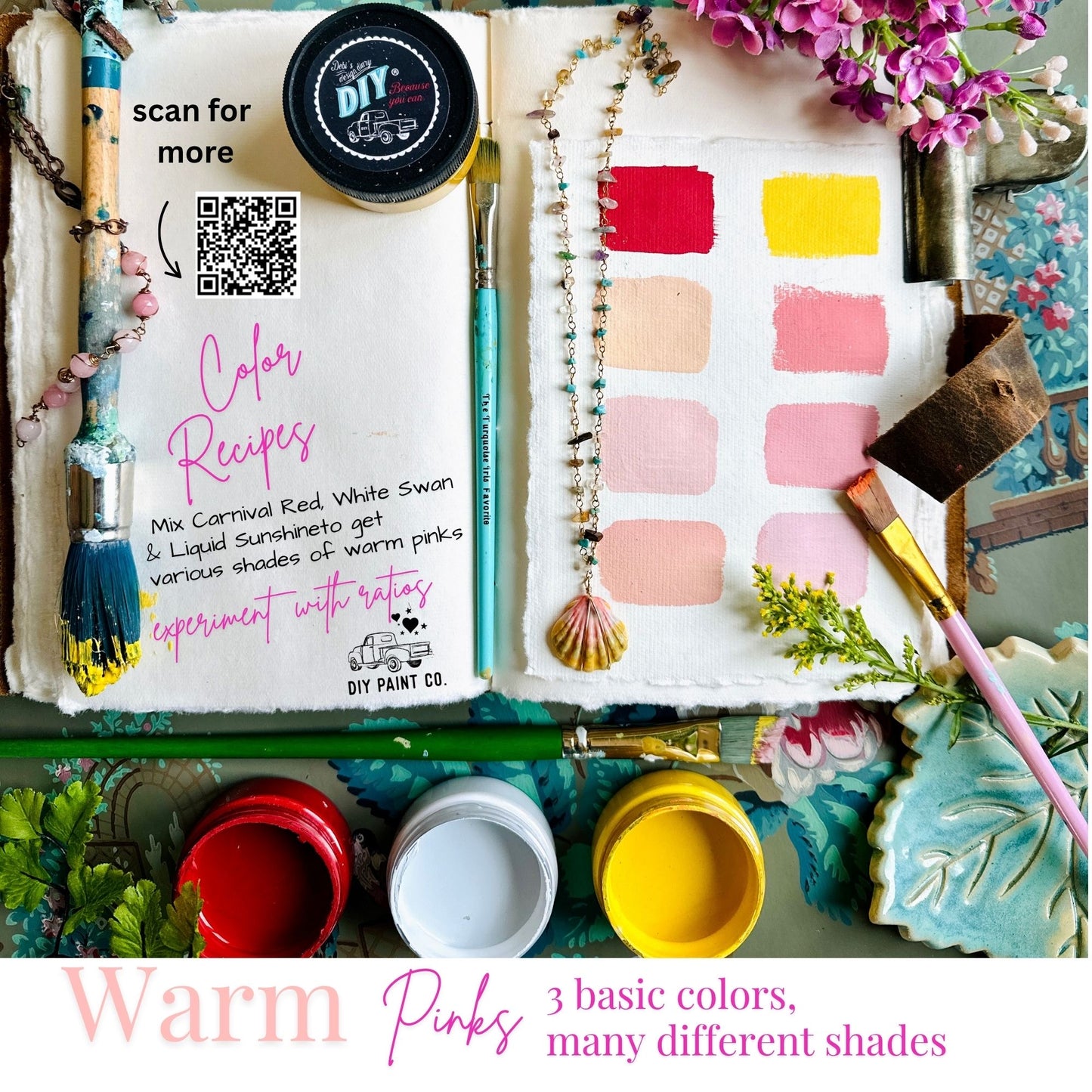 DIY Paint SAMPLER Box 8 Colors 2oz jars! Limited Time Only