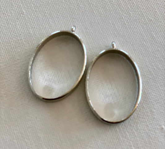 Oval Earring Frame (Sold as one pair)