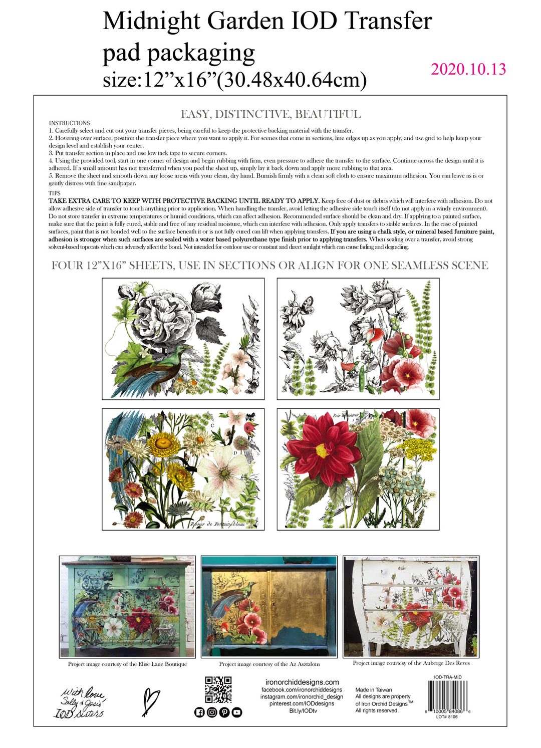 Midnight Garden IOD Transfer