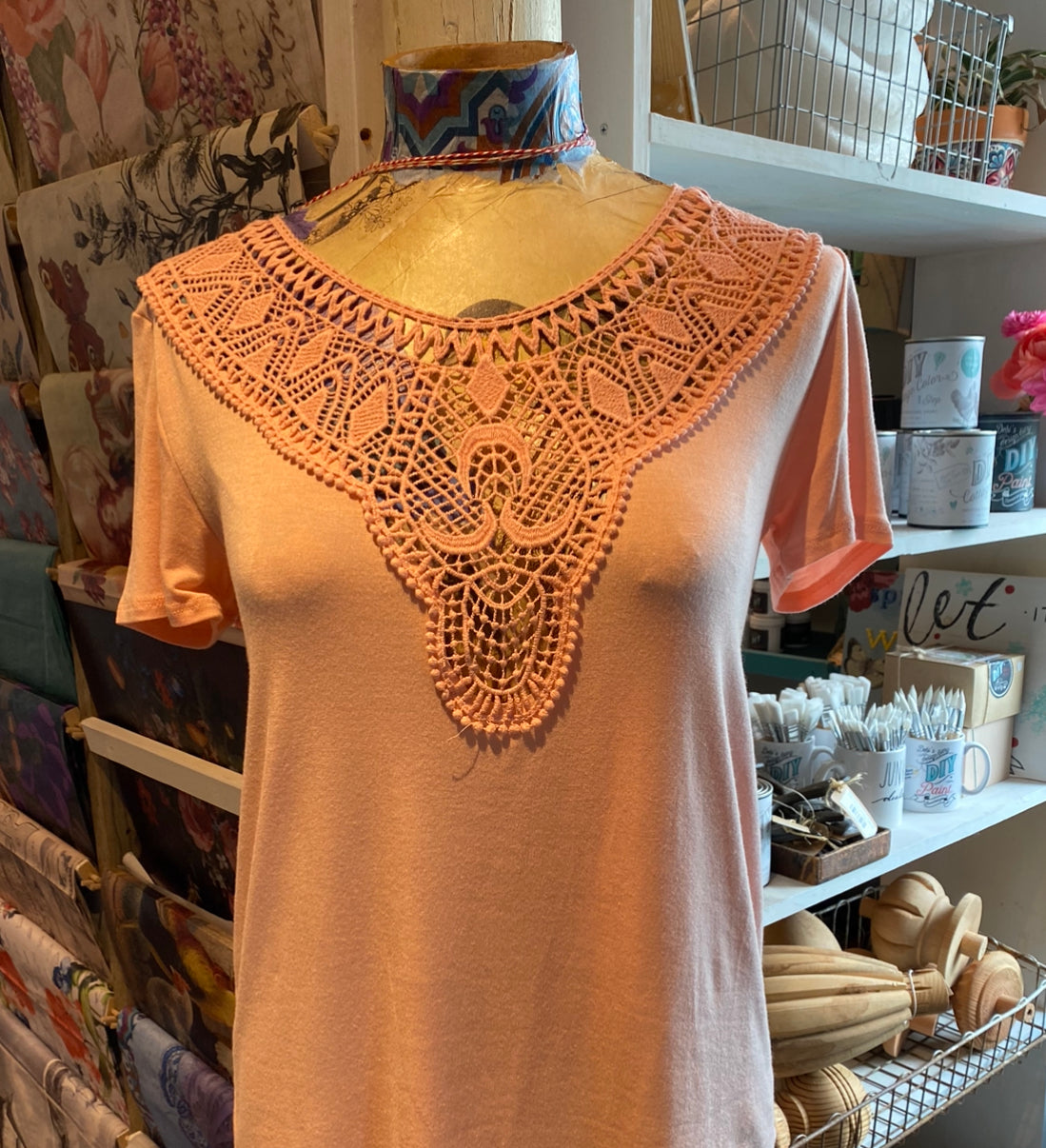 Peaches and Cream Crochet Top