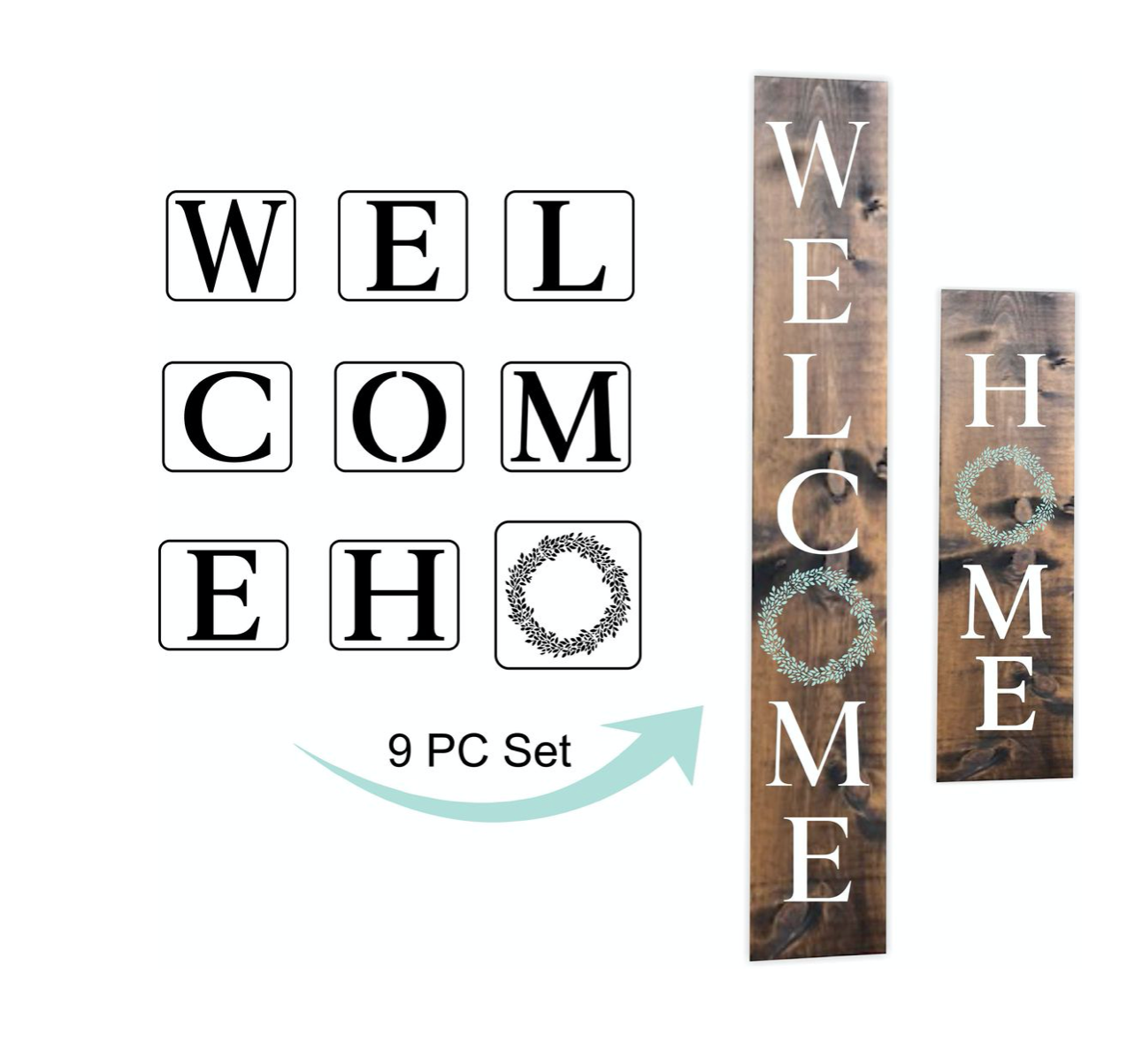 Welcome and Home Stencils