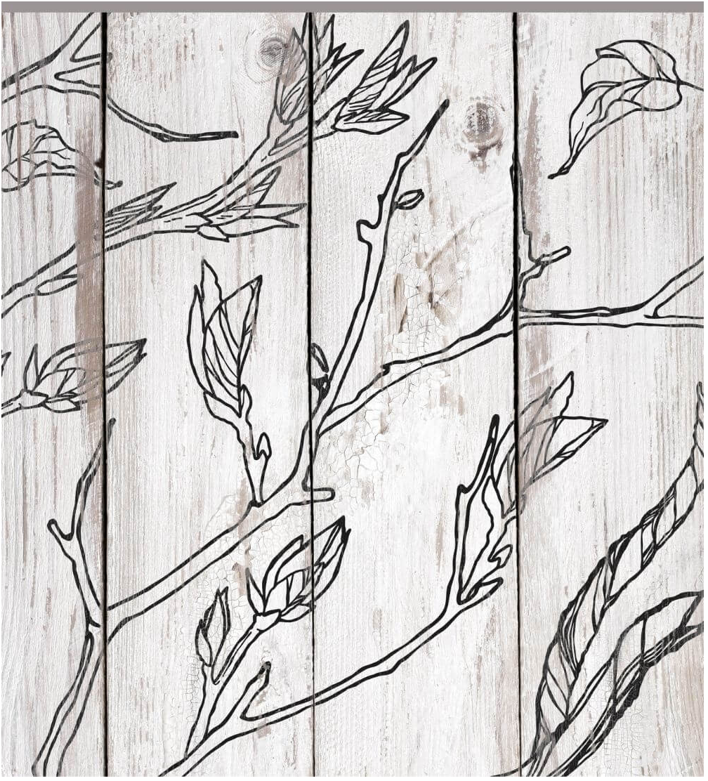 Branches and Vines IOD Stamp