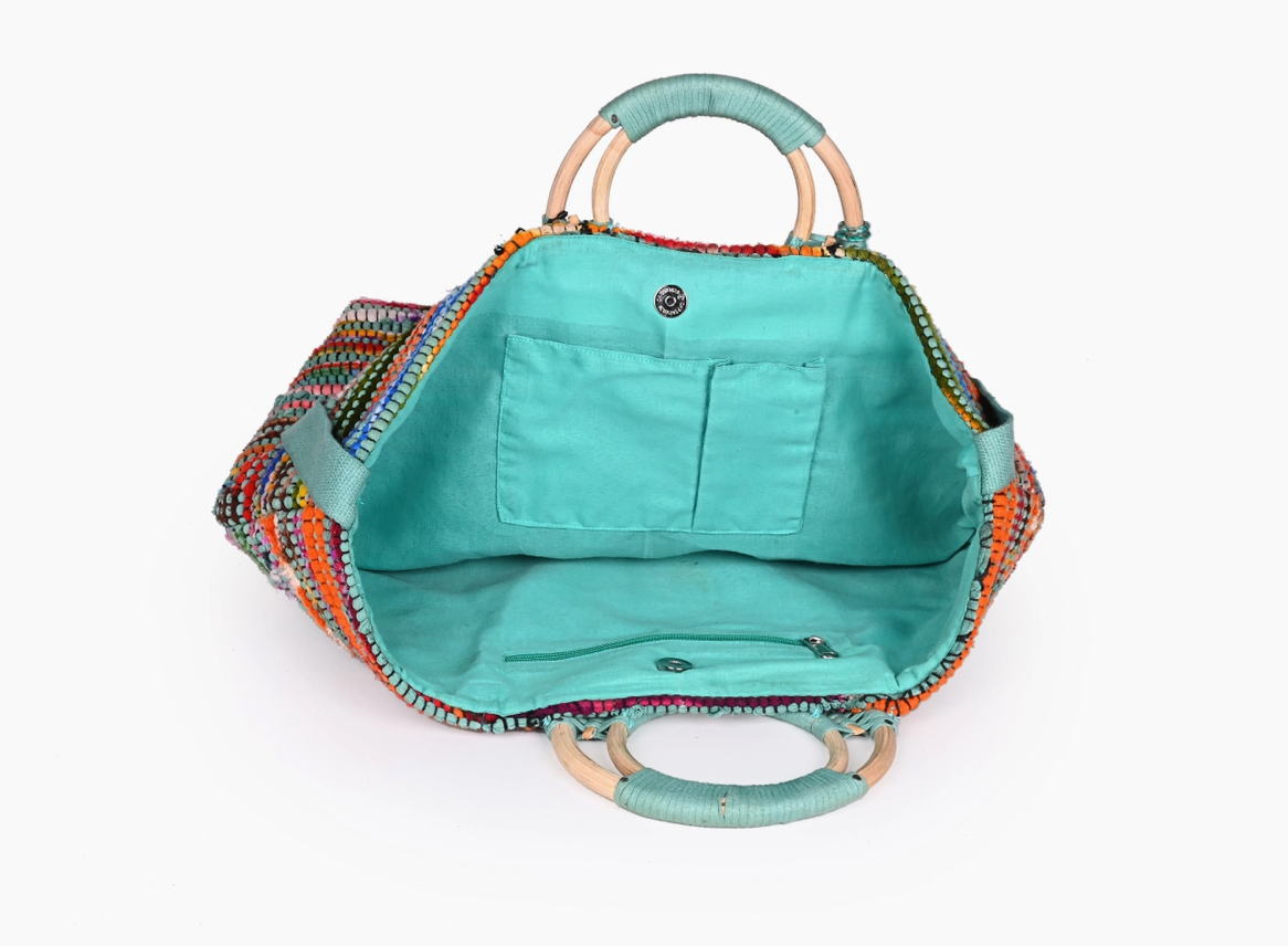 Handwoven Mermaid Tote Bag!