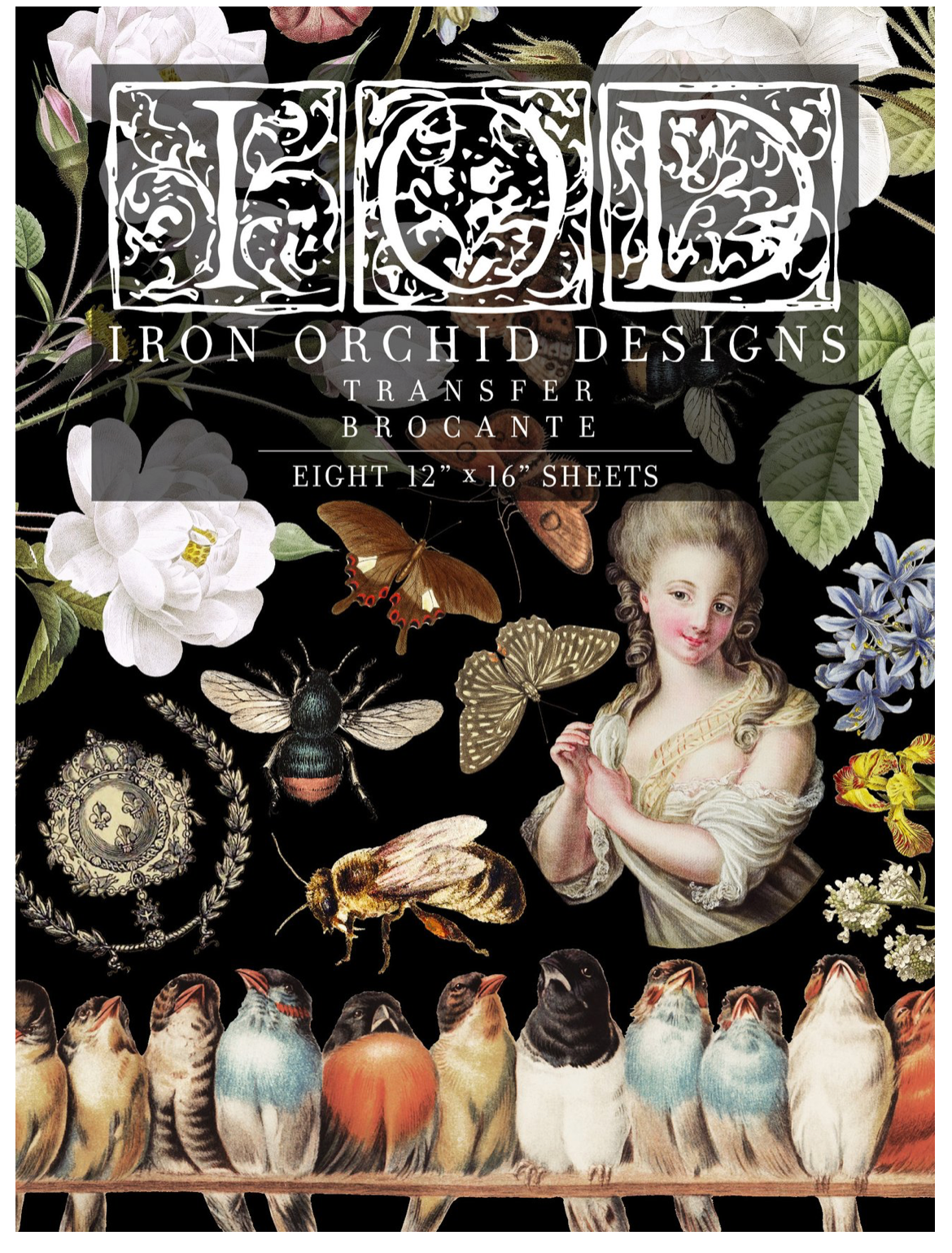 NEW ! IOD Brocante TRANSFER 8 pages!