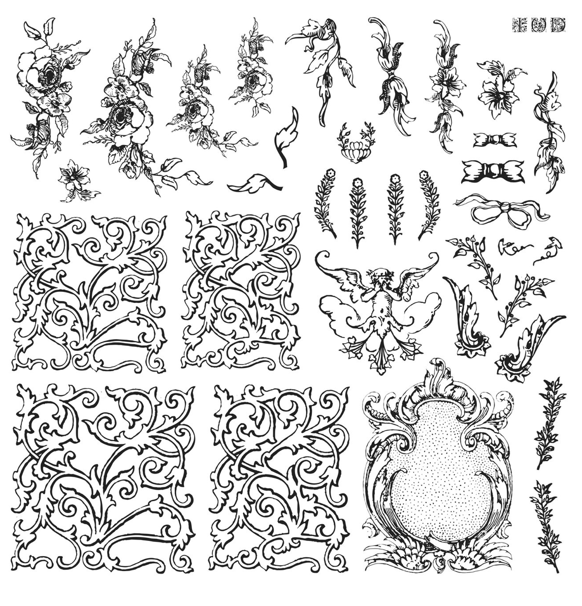 IOD Alphabelles Stamp