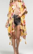 Yellow Floral Kimono