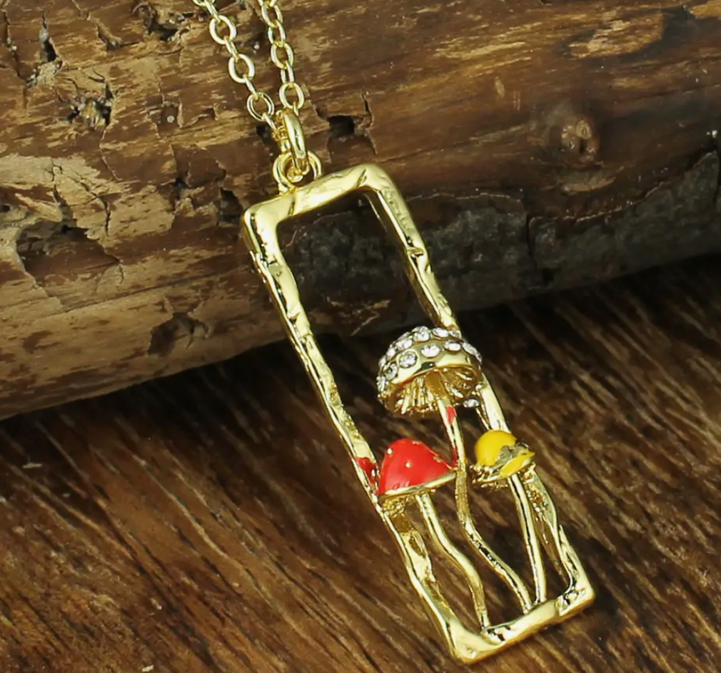 Blingy Mushroom Necklace