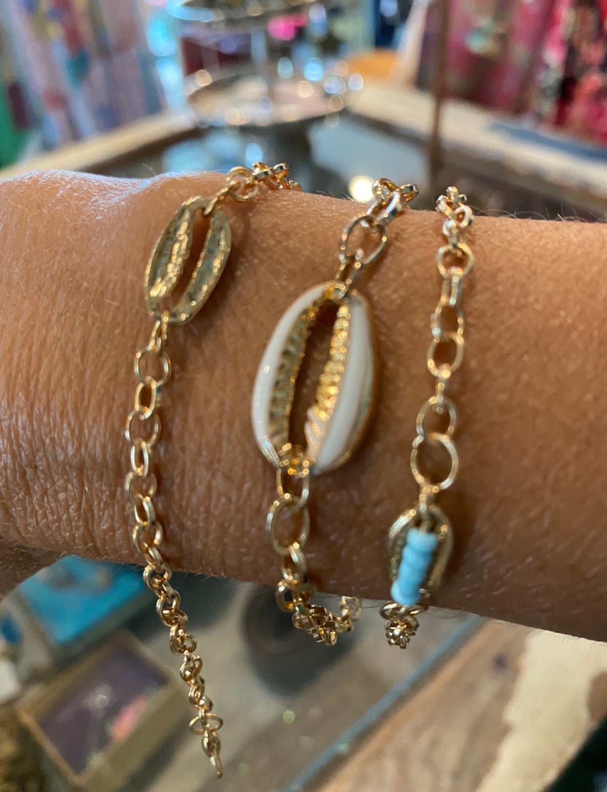 Three In One Sea Shell Bracelet