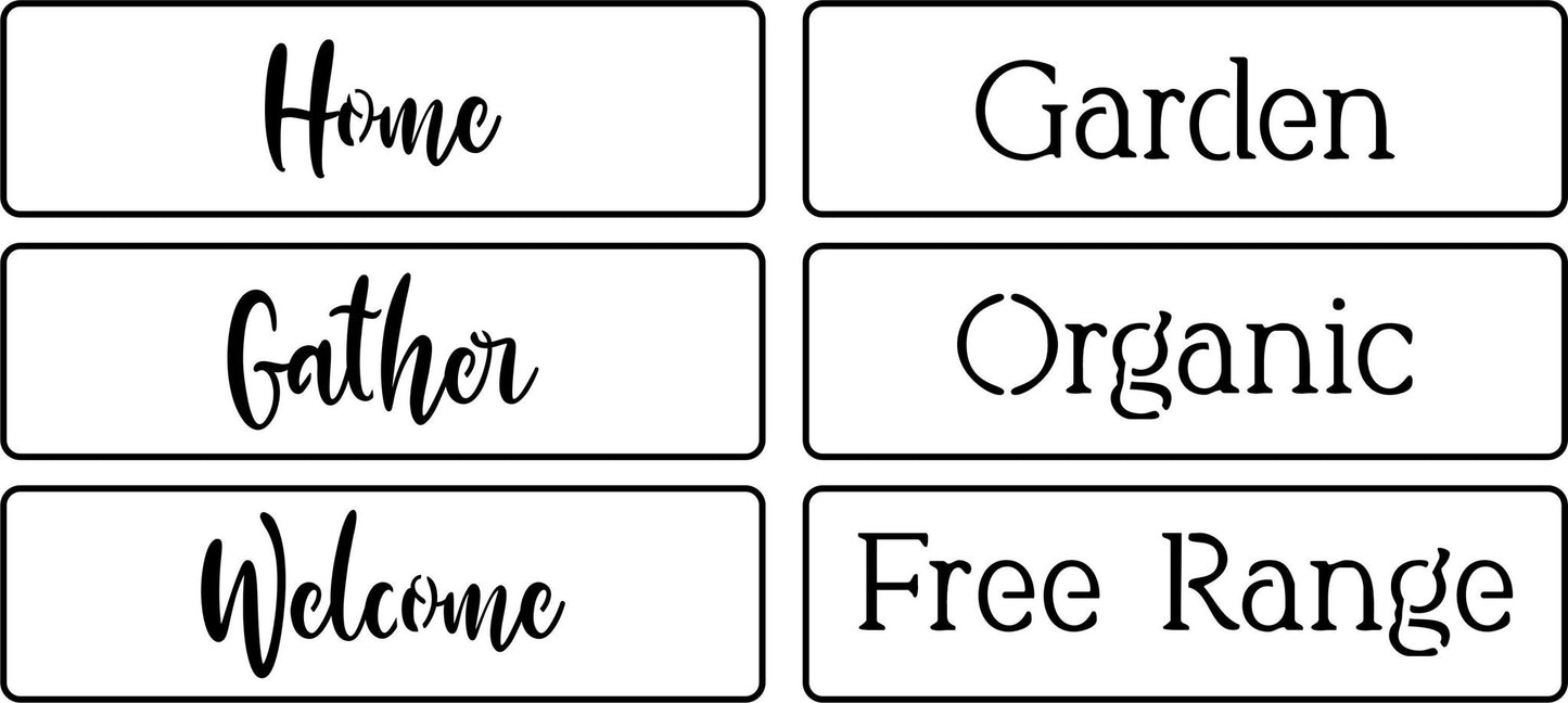 Home Word Pack - JRV Stencil