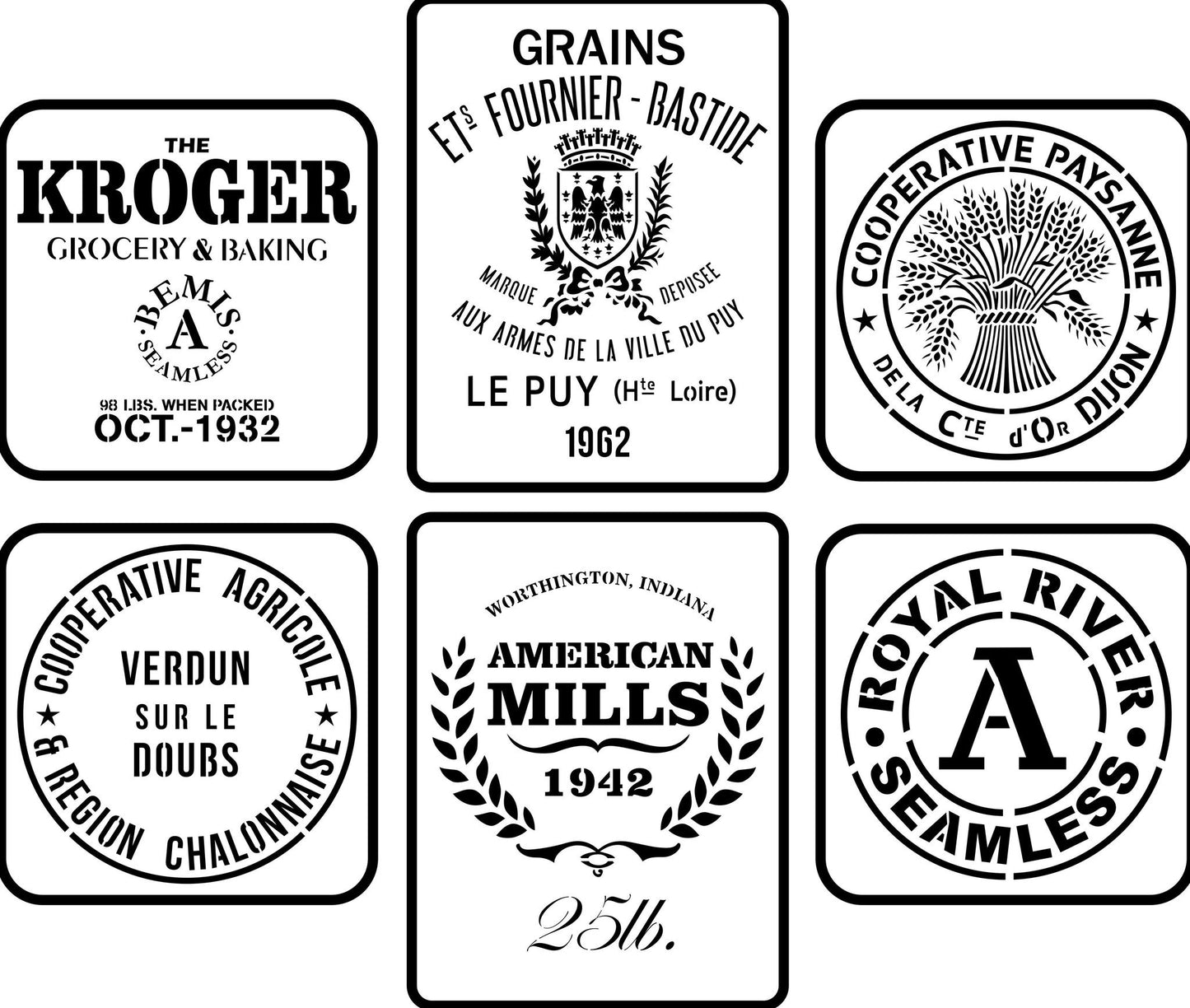 Grain Sack Minis - JRV Stencil