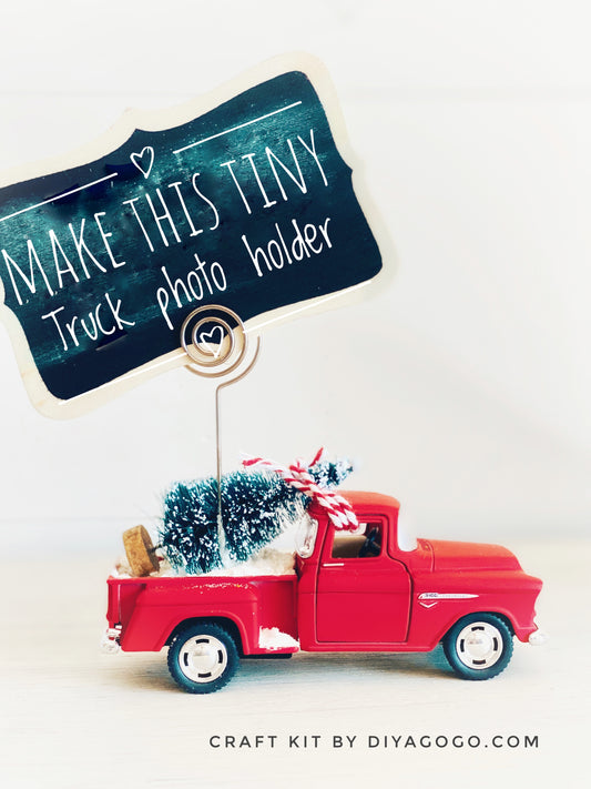 DIY Holiday Christmas Tree Truck