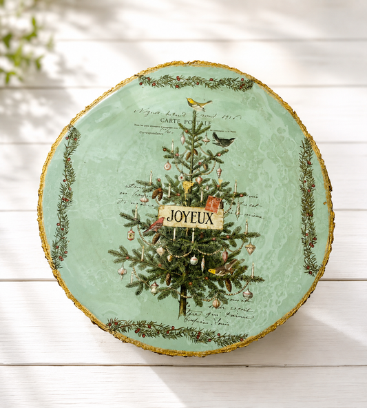 2 decorative  12 inch wood slices ( as is)