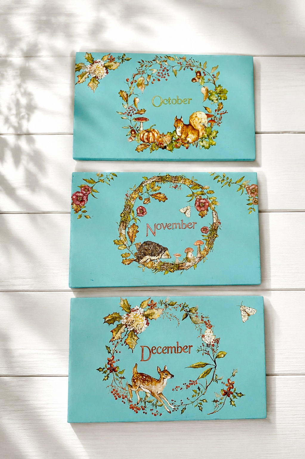 set of 3  plaques from our video