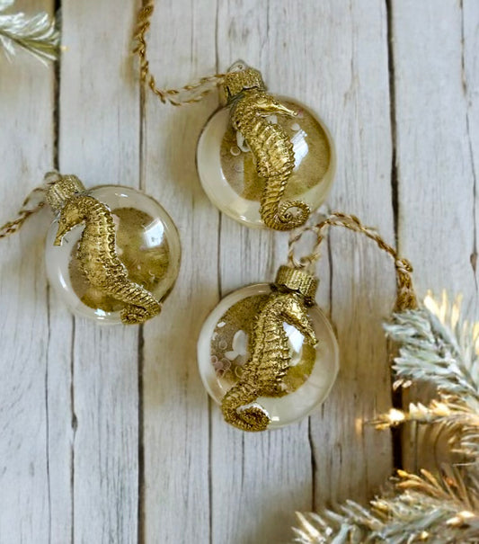 Handmade Seahorse Ornaments