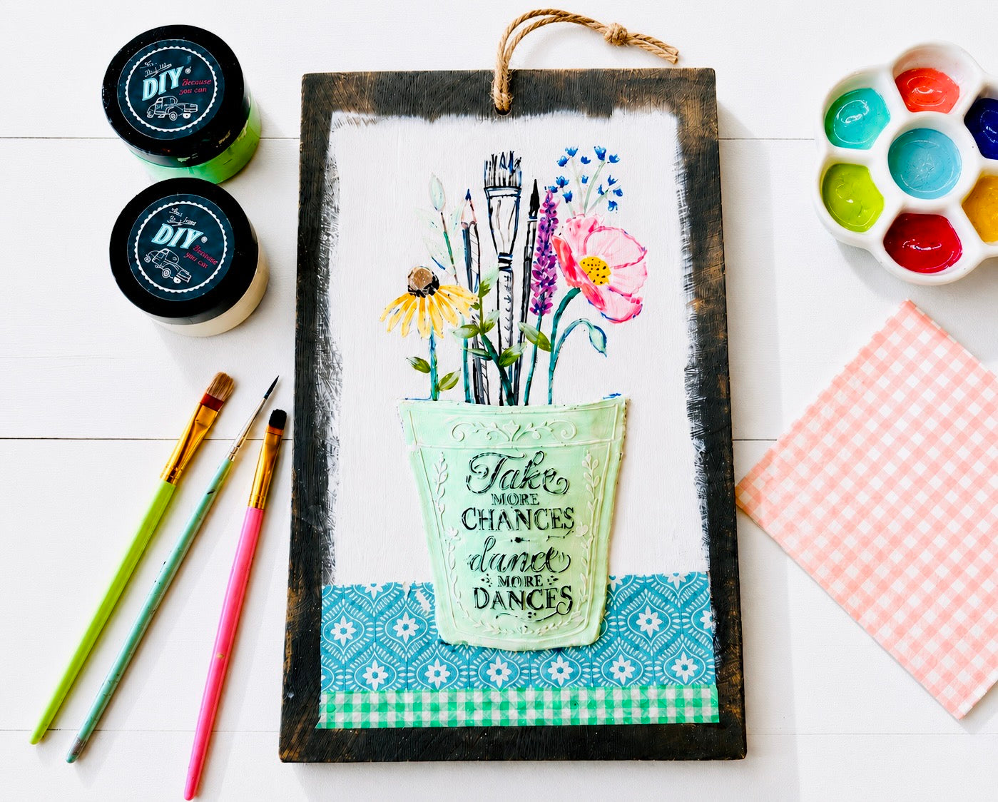 Creative Box- a Monthly RECURRING Subscription "Creative Stencil & Paint Class in a Box" (limited edition)