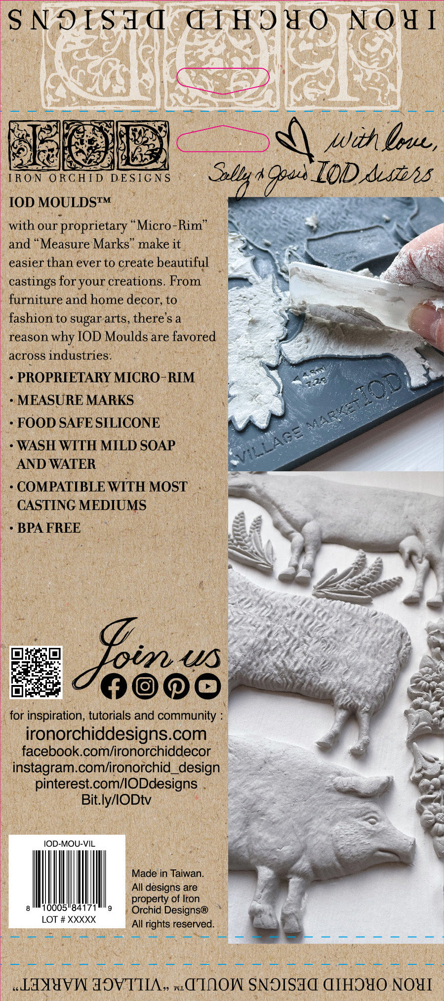 Village Market | Mould | IOD Iron Orchid Designs