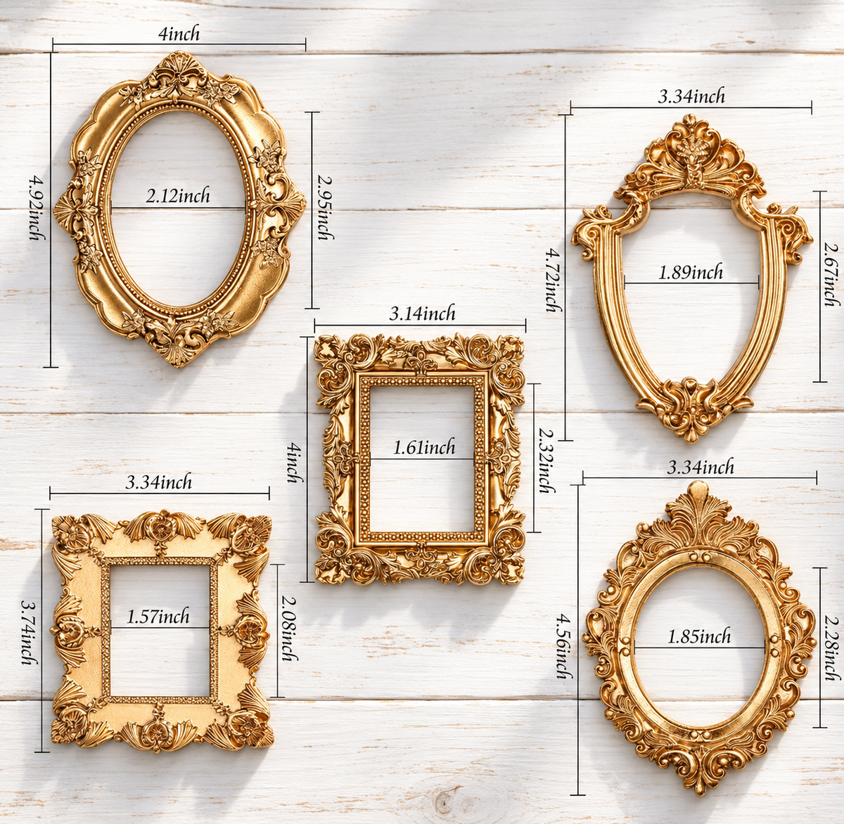 gold frame  ( assorted shapes) as seen in Debi's video