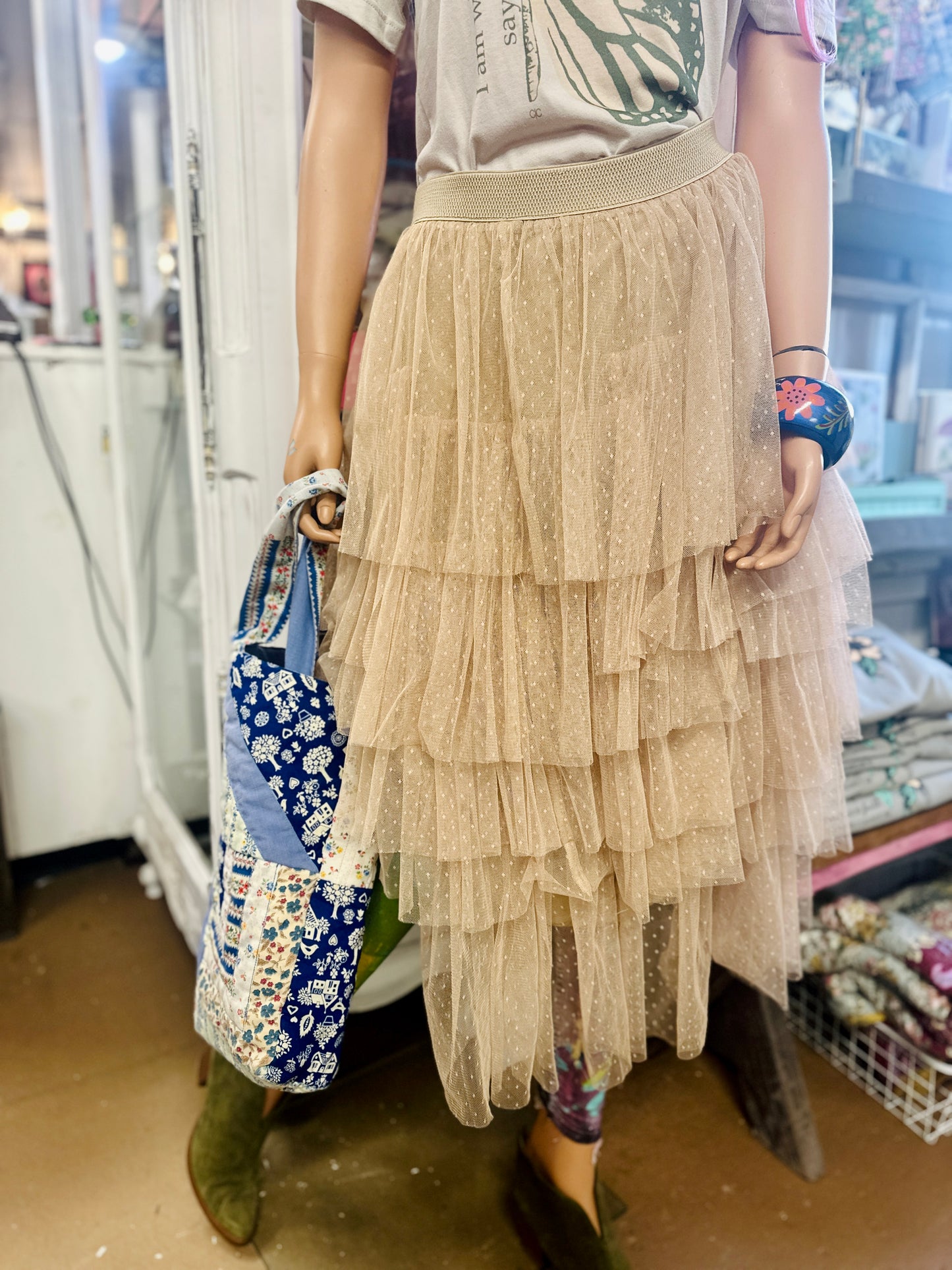 Thrifted Anthropologie skirt (as seen in Debi's video)