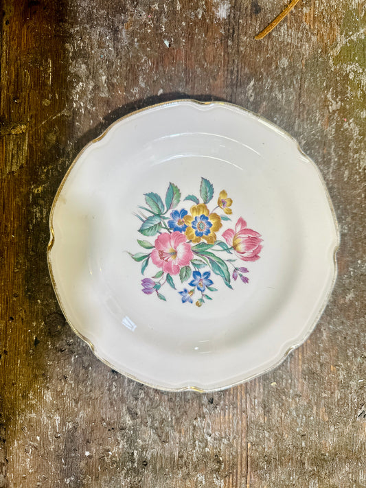 pretty thrifted floral dish