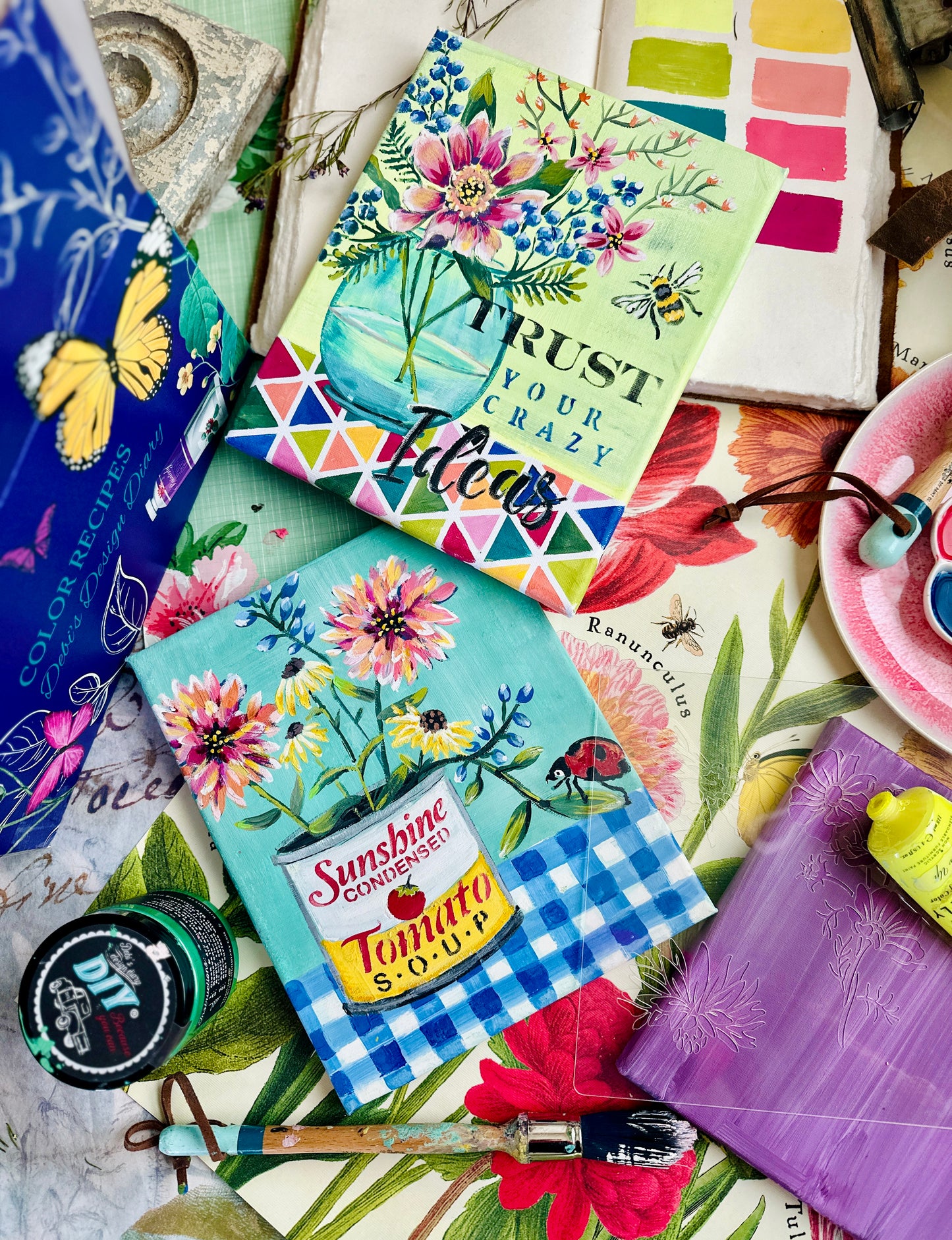 NEW! Paint by Stencil Kits- 6 different styles