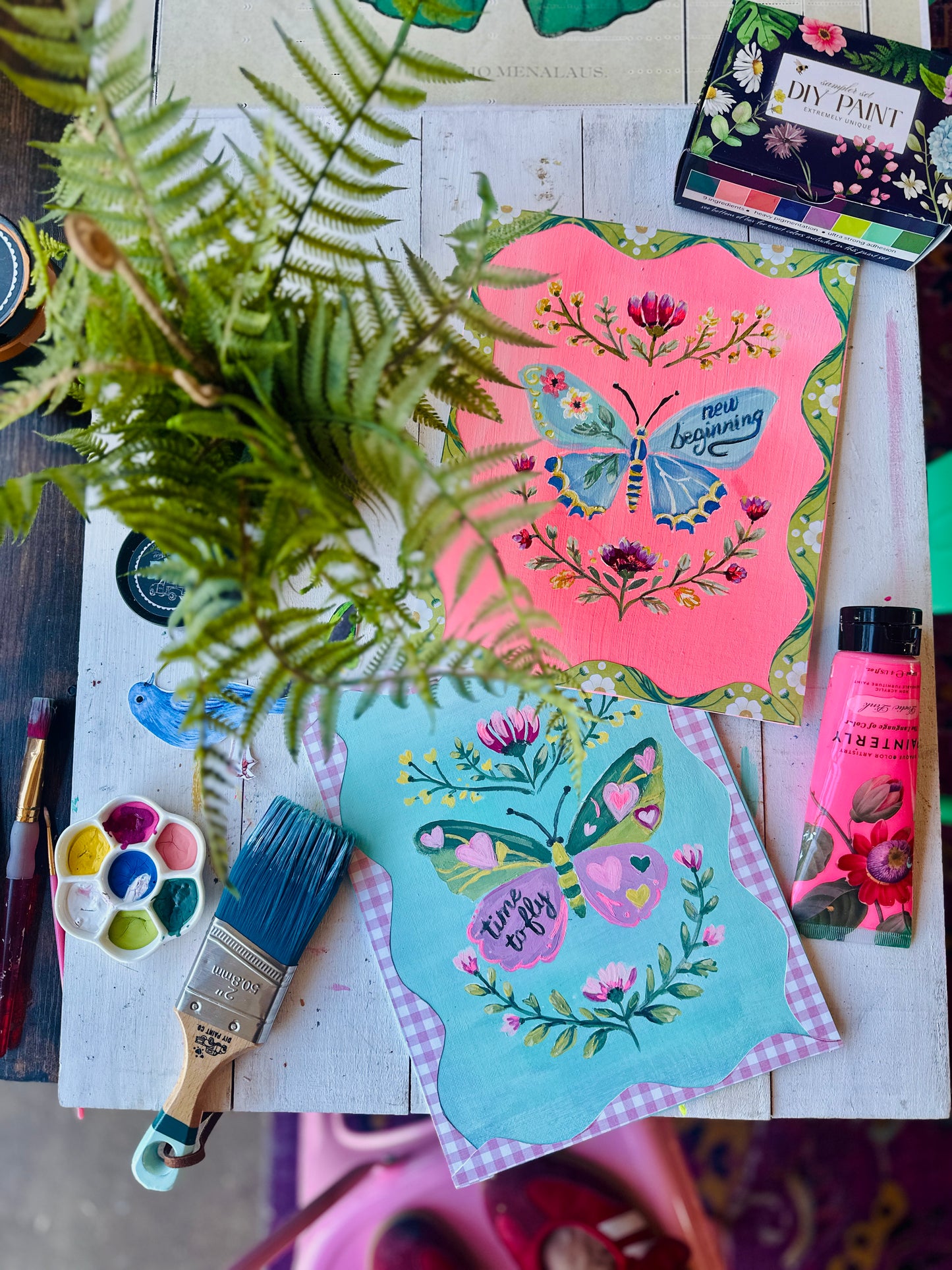 Creative Box- a Monthly RECURRING Subscription "Creative Stencil & Paint Class in a Box" (limited edition)