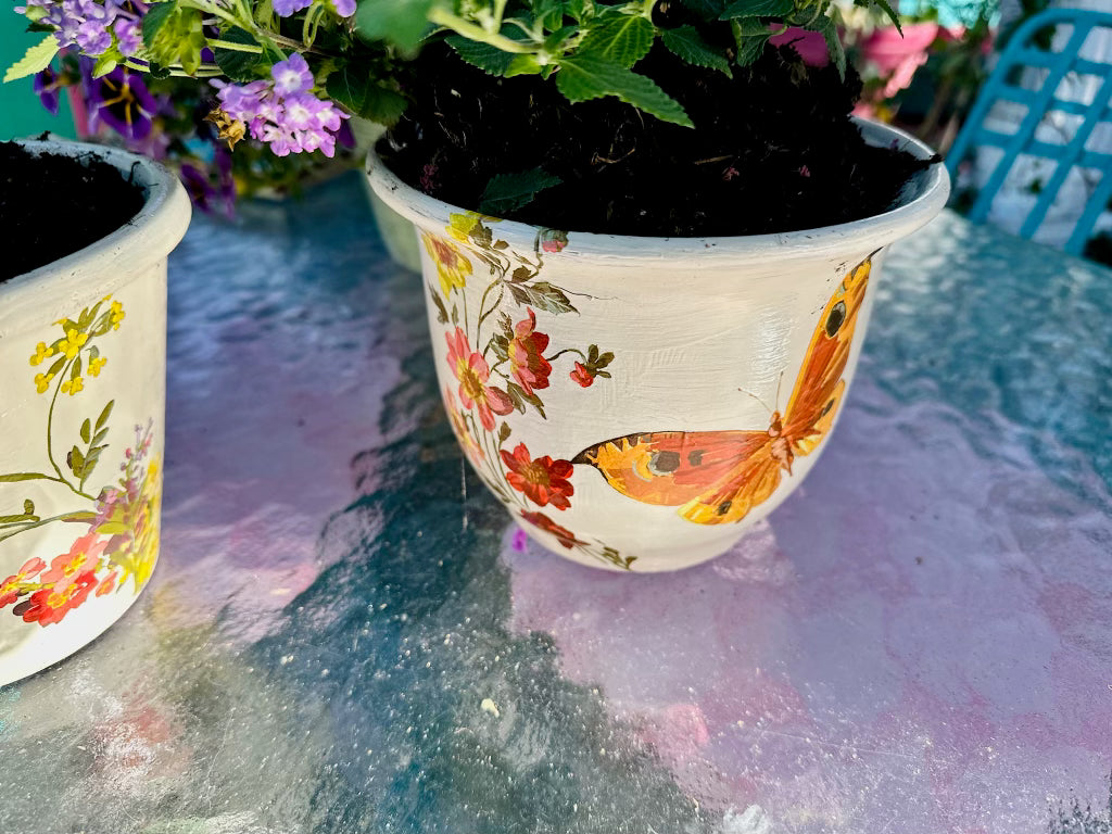 Painted Pots // New IOD // Sold individual