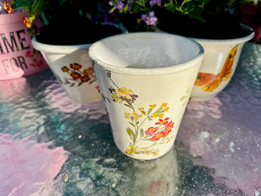 Painted Pots // New IOD // Sold individual