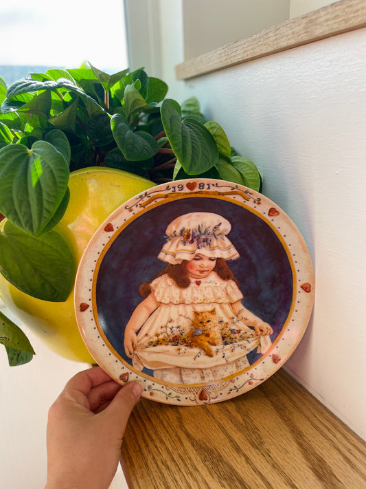 Hearts and Flowers Plate