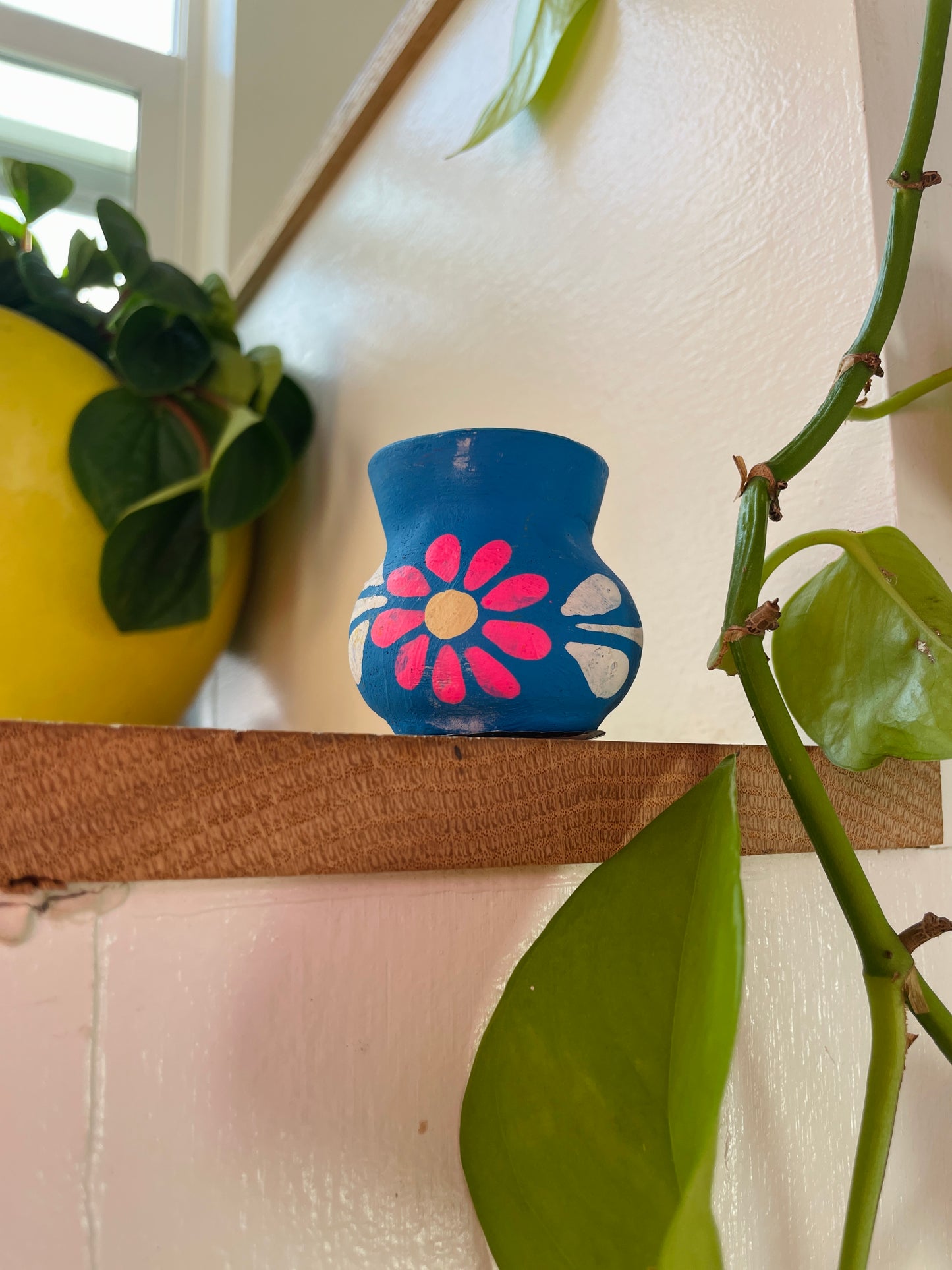 Mexican Hand Painted Candle