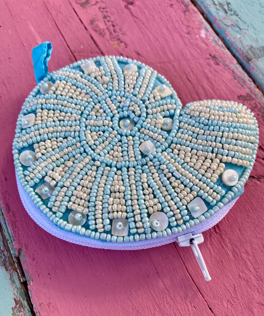 Shell Bead Coin Purse