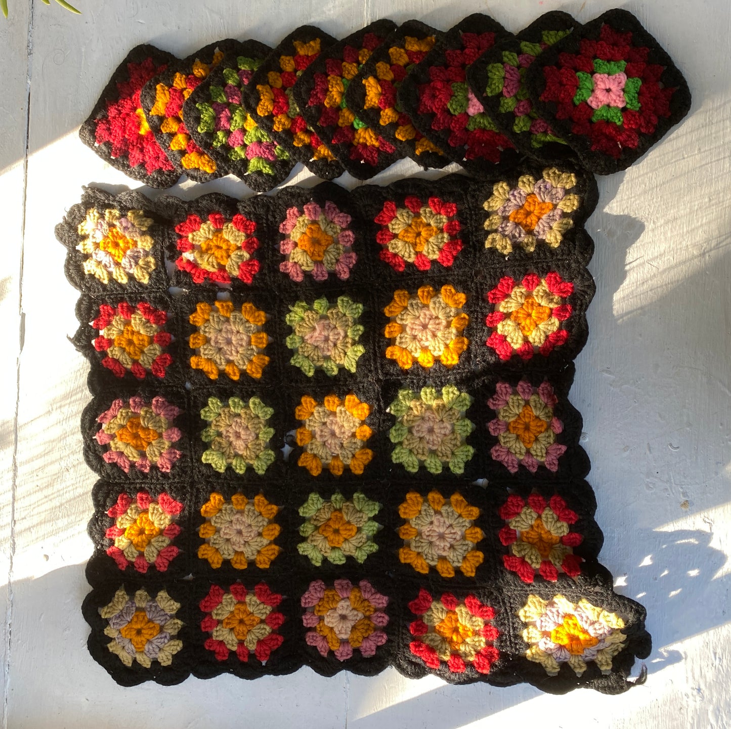 Granny square mats