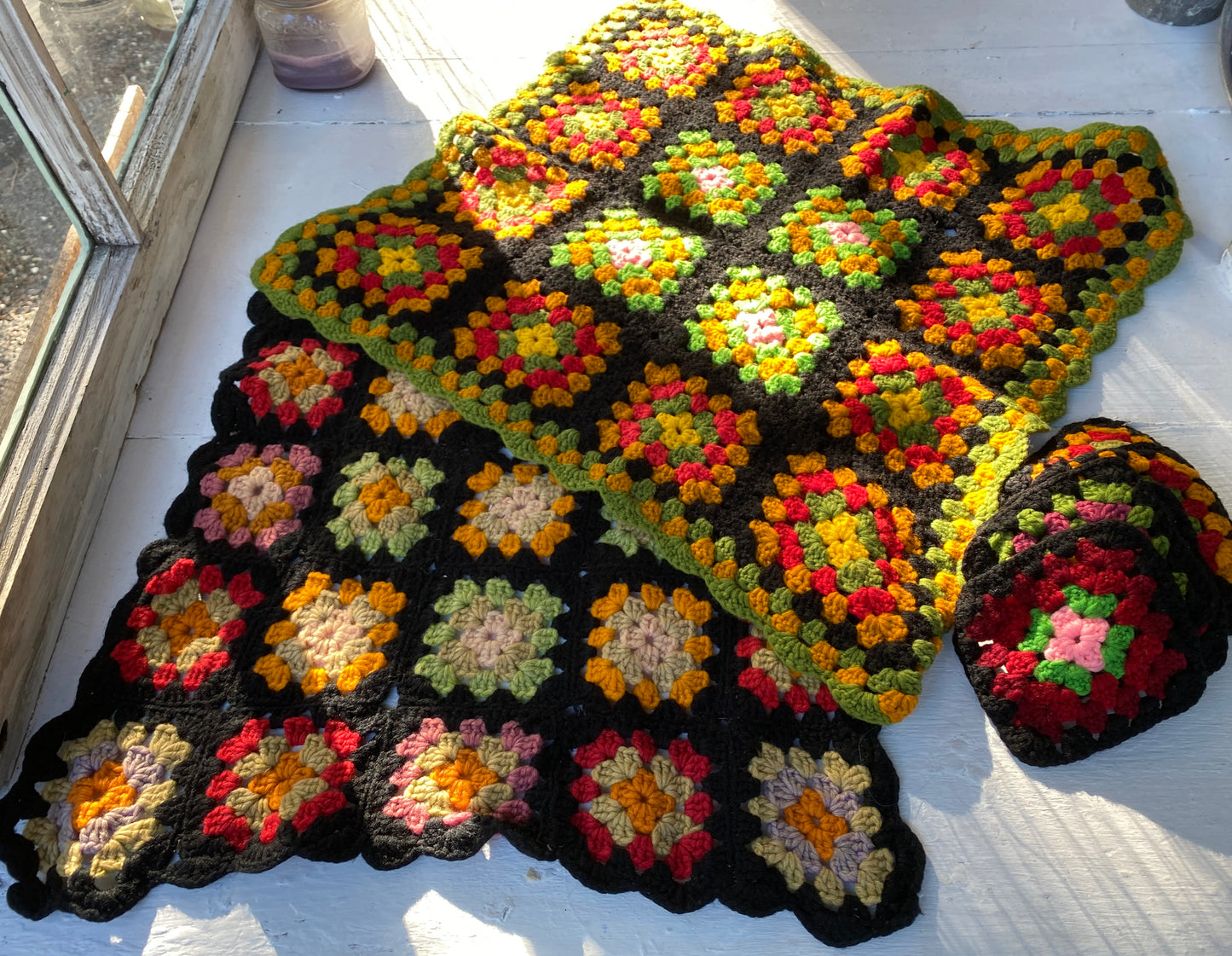 Granny square mats