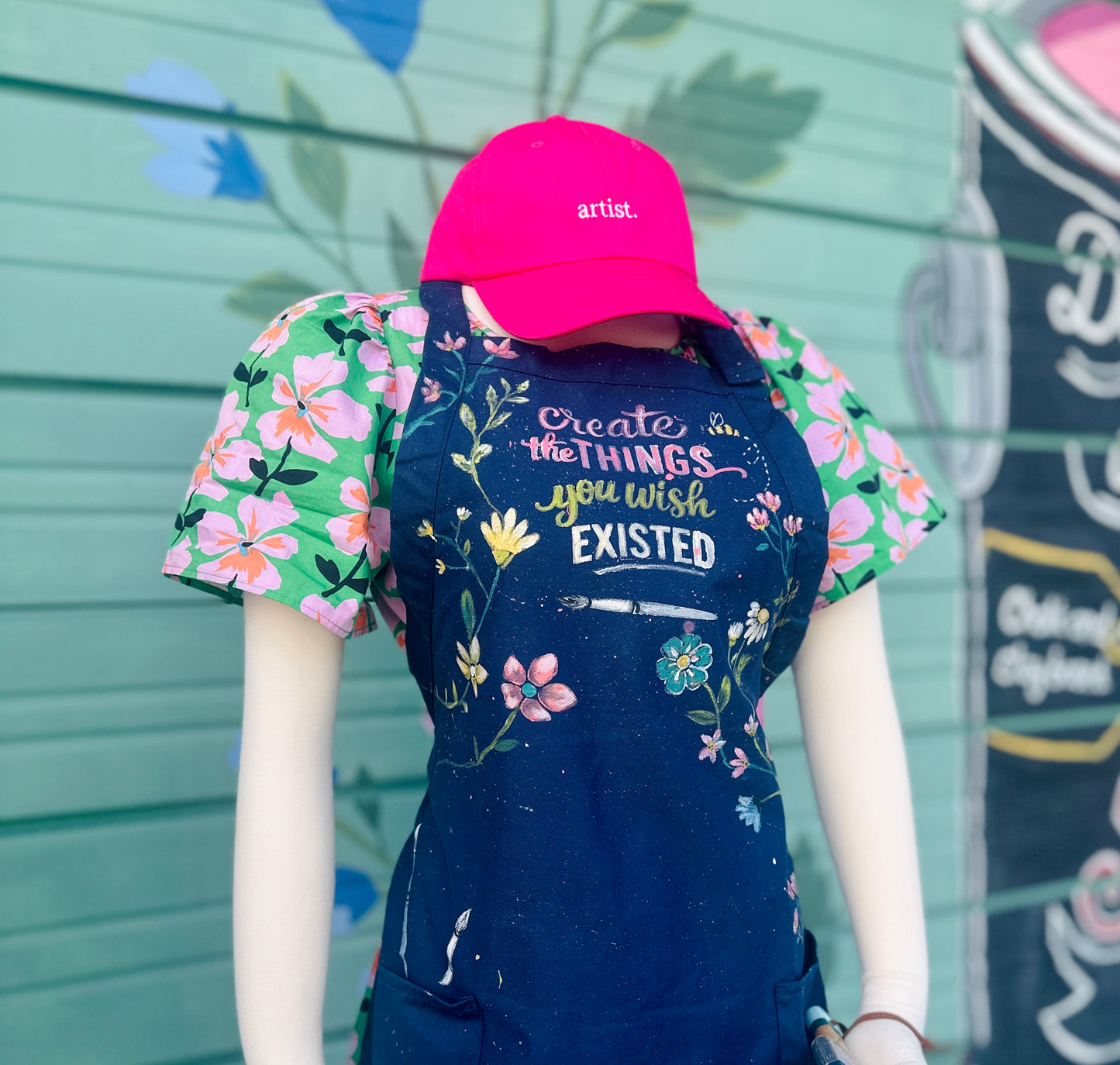 Painted & Stenciled Apron  Box (Just a few left of our April Box)