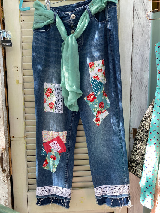 Fun Patchwork Jeans