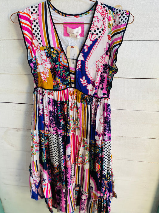 Multi Pattered Sun Dress