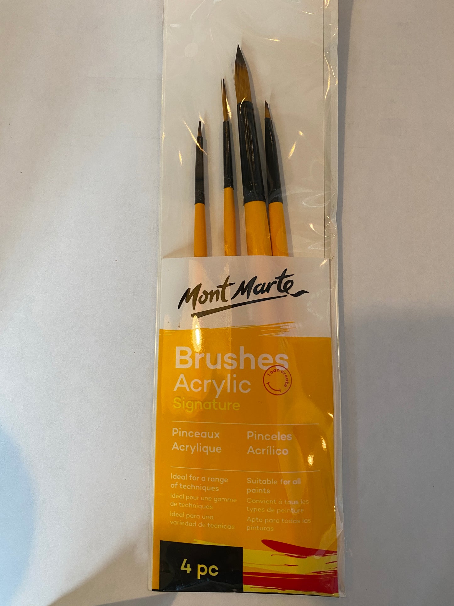 Brush Set Acrylic 4pce