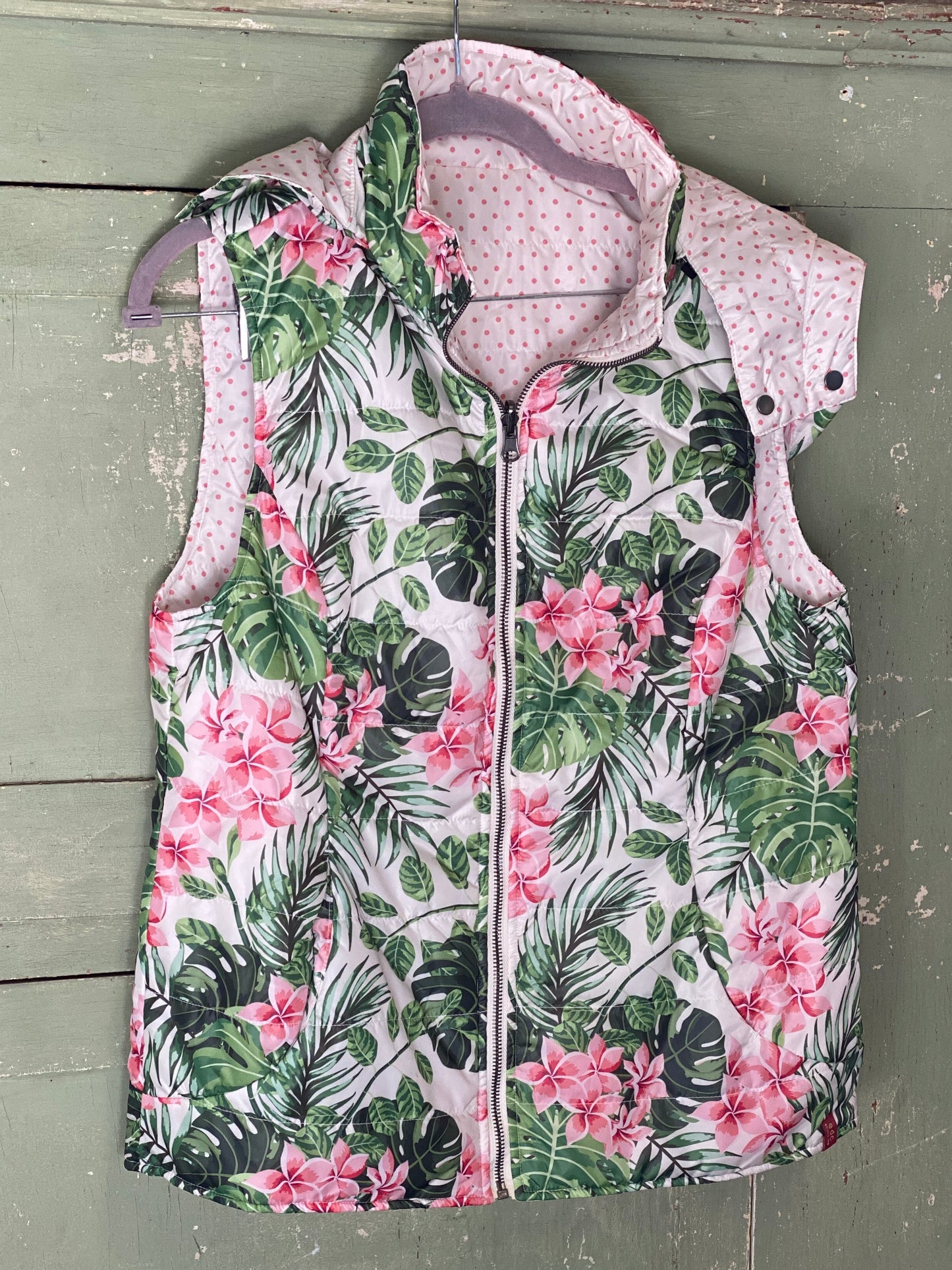 Reversible Floral & Poka A Dot Vest32.00