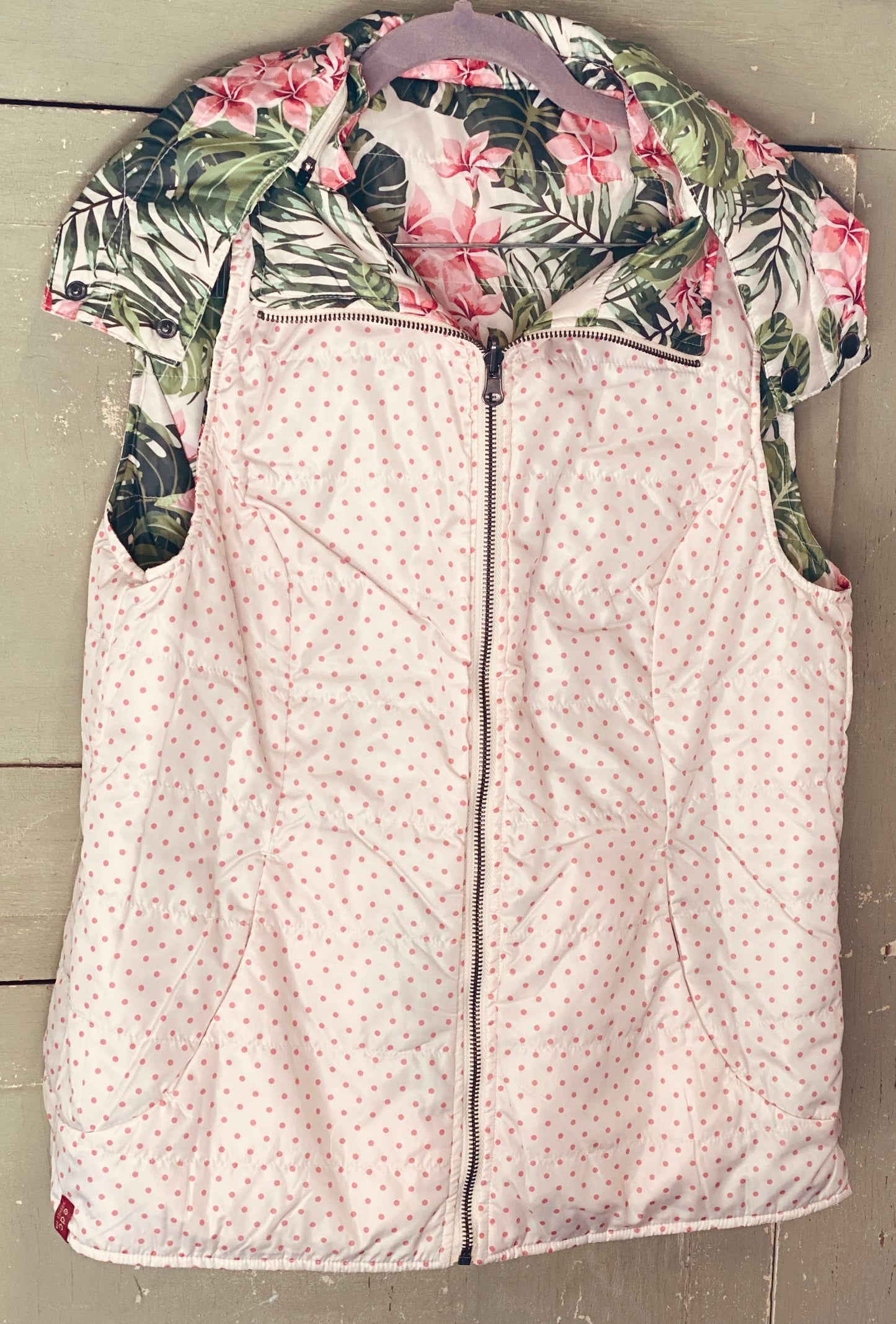 Reversible Floral & Poka A Dot Vest32.00