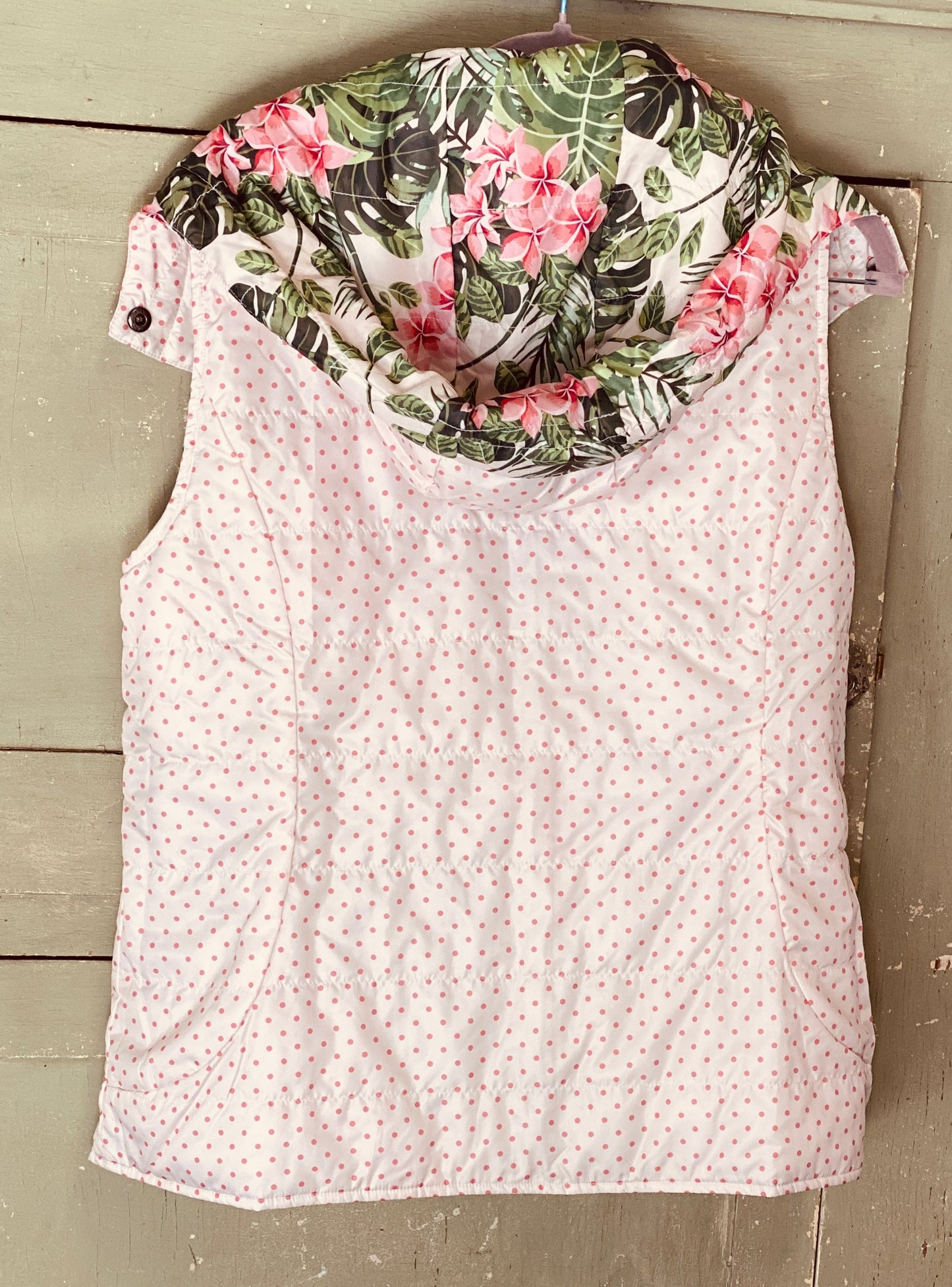 Reversible Floral & Poka A Dot Vest32.00