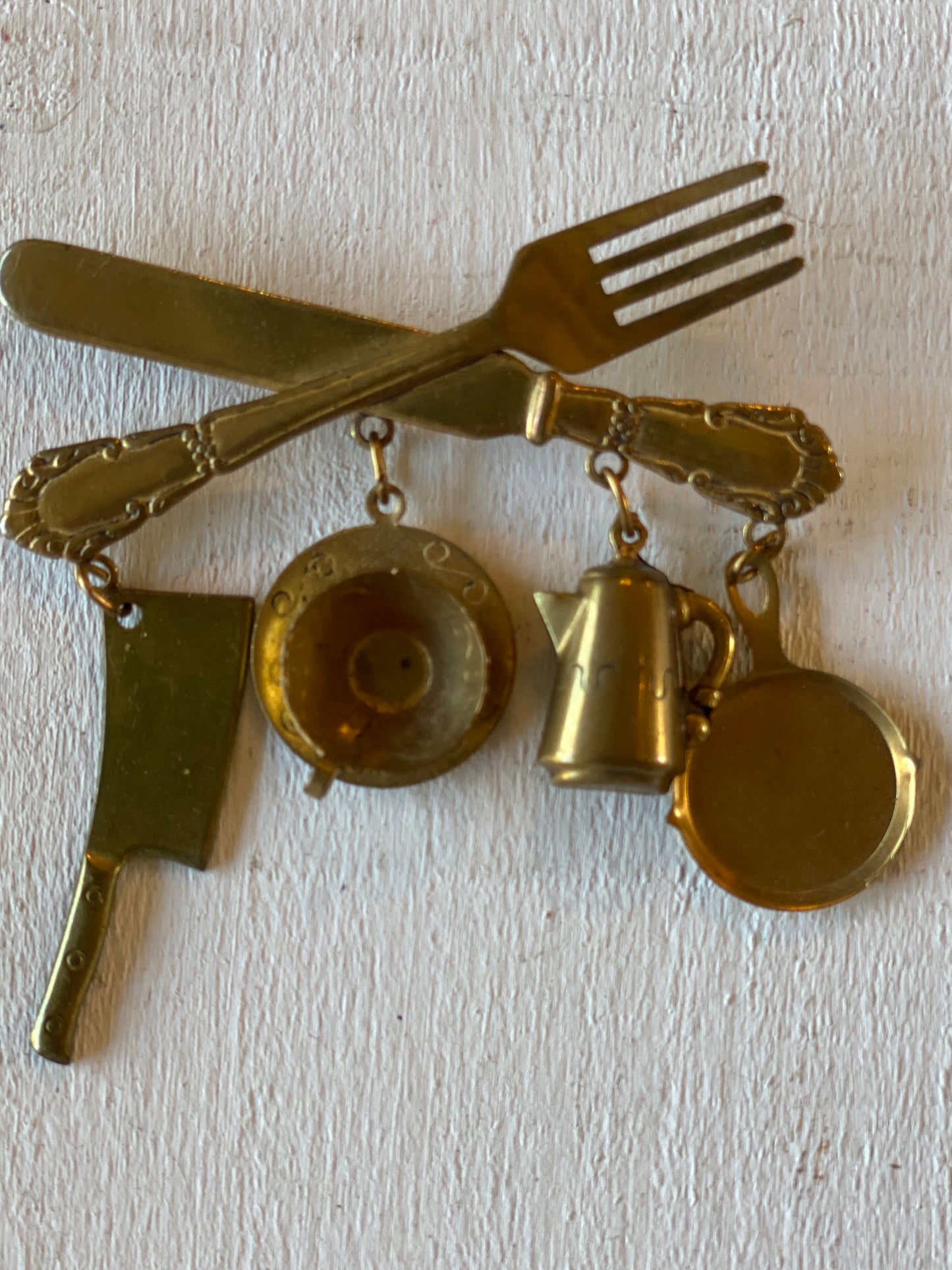 Cooking Utensils Brooch