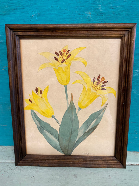 Framed Yellow Flowers