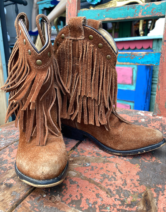 Shyanne Child's Cowgirl Boots with Fringe