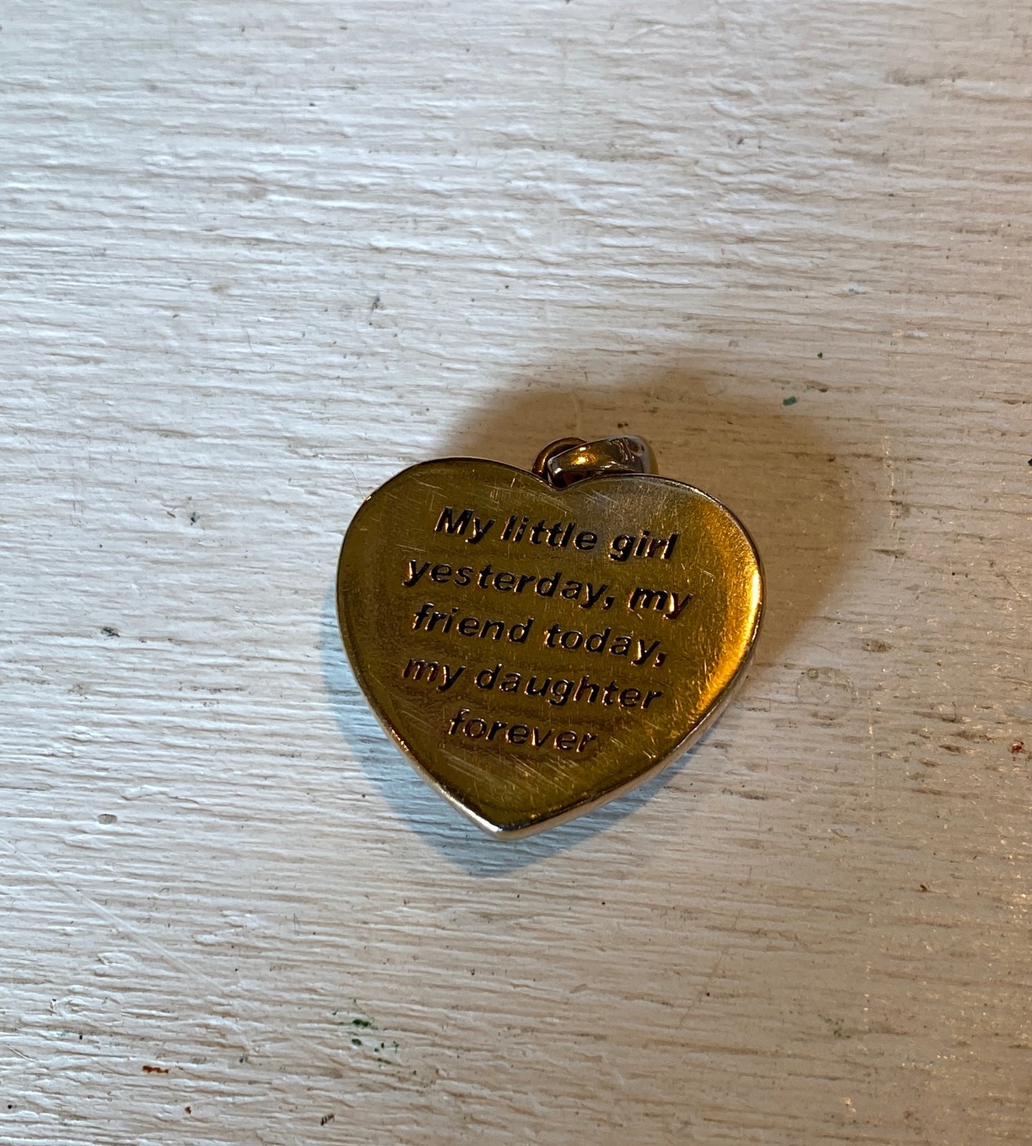 vintage Danbury Mint Heart Shaped Pendent